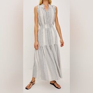 Rails Alessi Striped Eyelet Dress